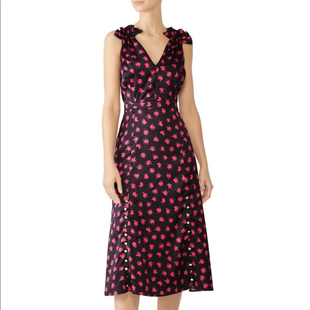 Prabal Gurung Tulip Ruffled Midi Dress Size 0